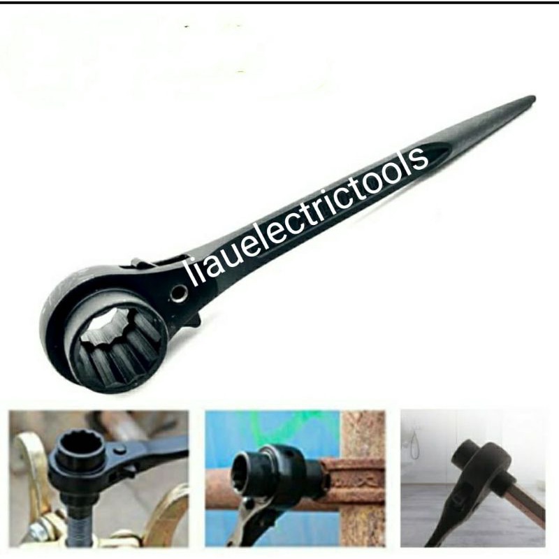 Kunci Ratchet Scaffolding 27 x 32 mm GLORY DOUBLE RATCHET WRENCH SOCK