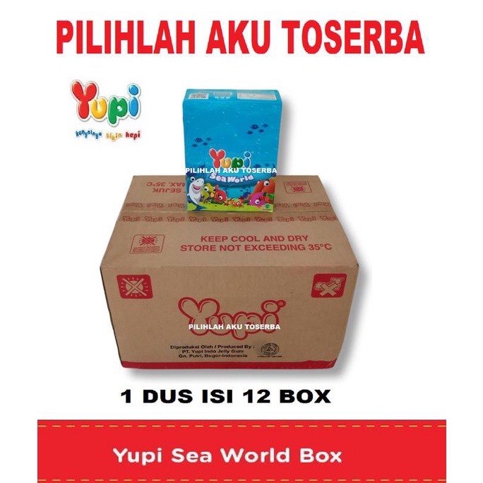 

BISA COD YUPI SEA WORLD BOX - ( HARGA 1 DUS ISI 12 BOX ) /PERMEN LUNAK/PERMEN VIRAL/PERMEN MILO/PERMEN YUPI/PERMEN JADUL/PERMEN KARET