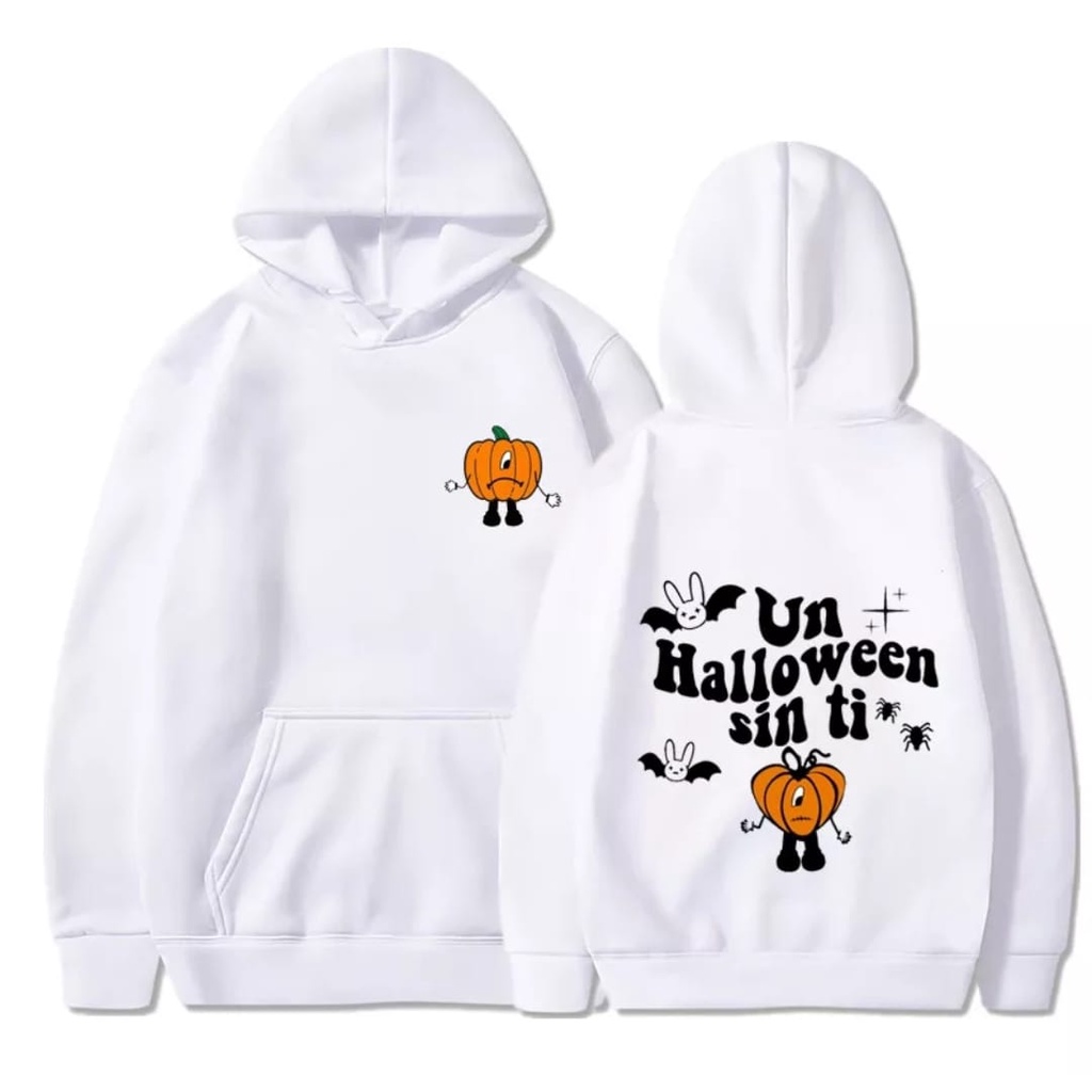 Sweater Hoodie Halloween Jaket Hoodie Halloween Sin Ti Logo Sablon ( Premium Fleece ) L- XXL