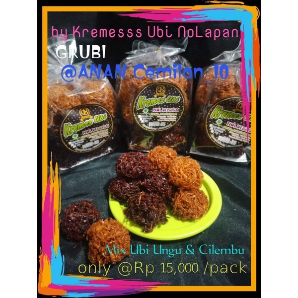 

Grubi /kremes ubi ungu dan ubi kuning