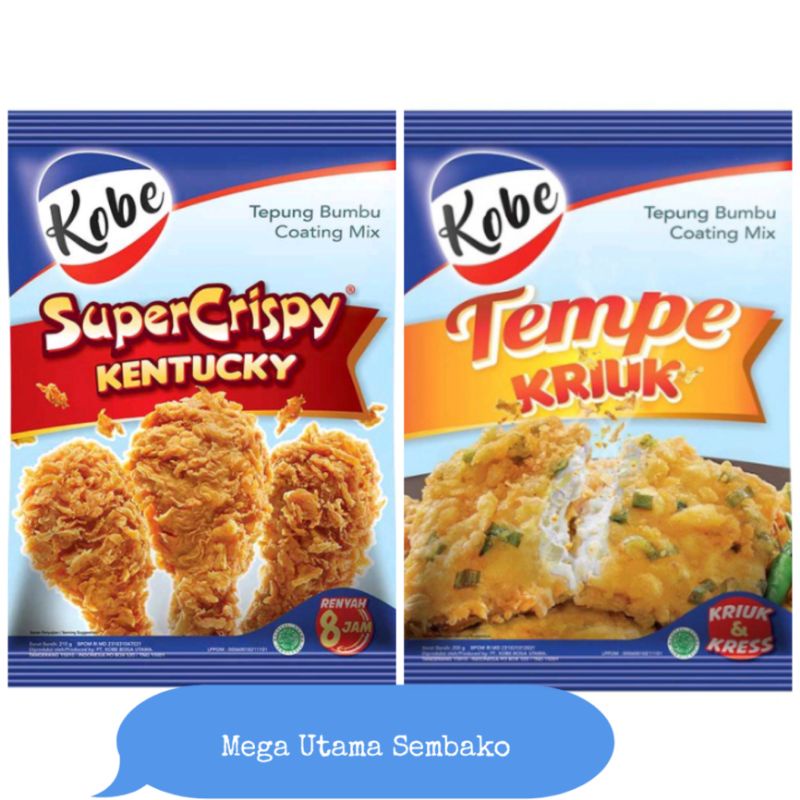 

tepung kobe tempe kriuk, kentucky 70 g per sachet