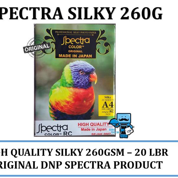 

Photo Paper Silky Spectra 260GSM High Quality