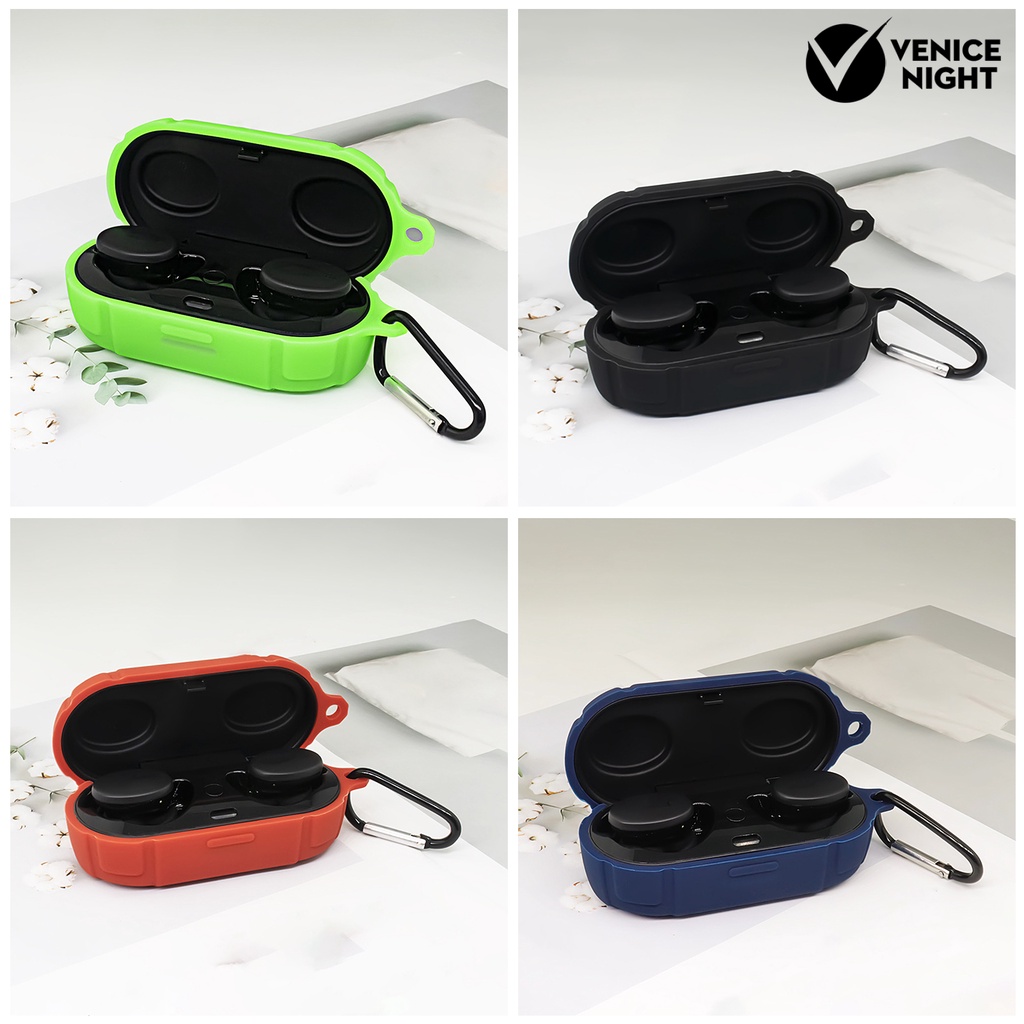 (VNEP) (Berkabel) Portable Silicone Earphone Case Tutup Pelindung untuk Bose QuietComfort Earbuds