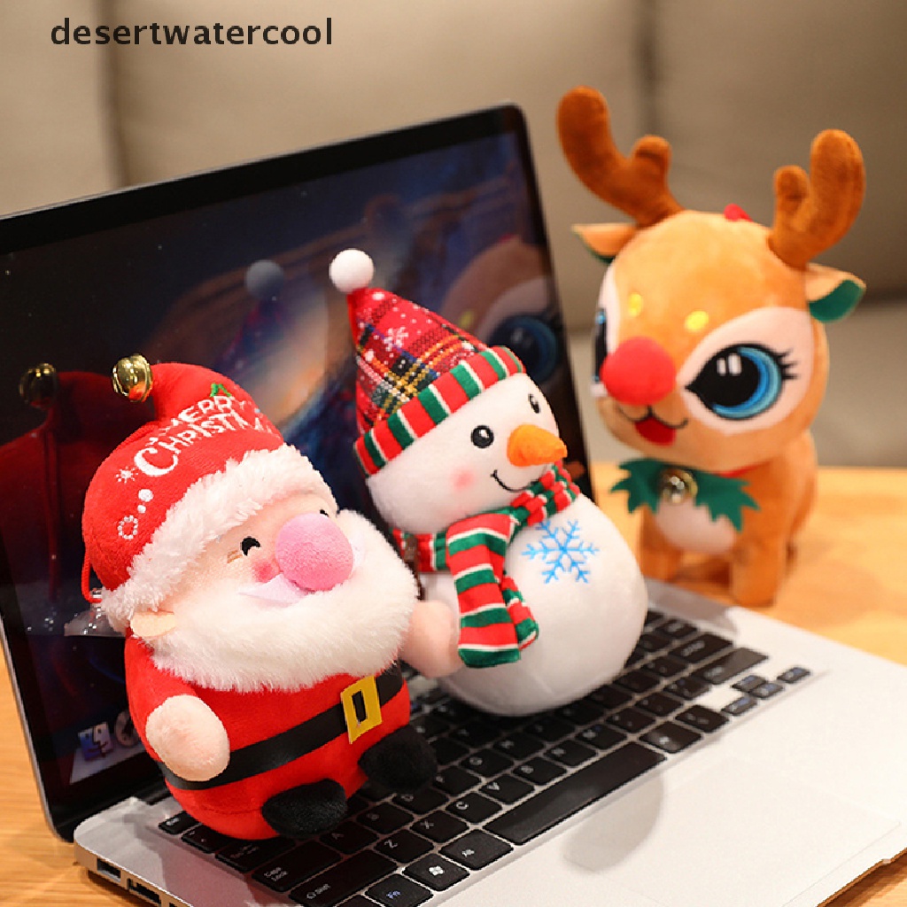 Deid Boneka Santa Claus / Rusa / Snowman Bahan Plush Untuk Dekorasi Natal