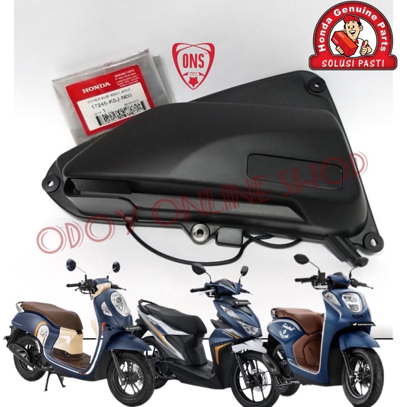 Cover tutup box filter udara Scoopy new Genio 2020 2021 2022 Original
