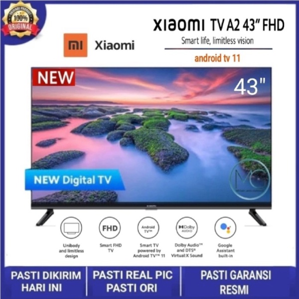 LED TV XIAOMI 43 INCH 43M5 NEW SMART ANDROID 9.0 pie - TANPA PENGAMAN Limited