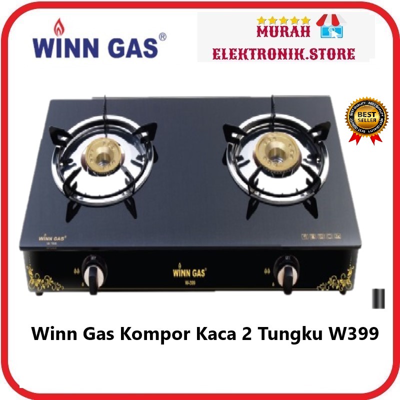 Winn Gas Kompor Kaca 2 Tungku W399