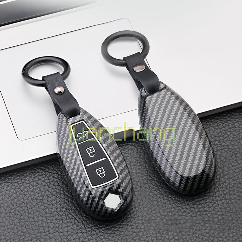 Case Remote Kunci Mobil Bahan Silikon ABS Carbon Fiber Untuk Suzuki Vitara Swift Ignis Kizashi SX4 Baleno Ertiga Samura Scross 2019