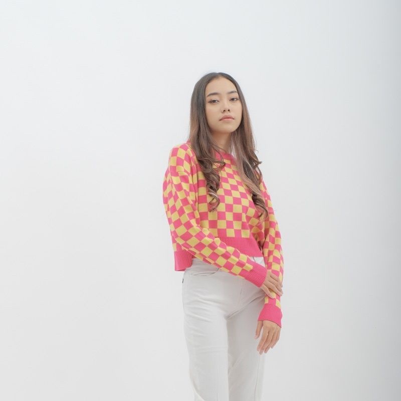 Sweater Checkered KOTAK Knit