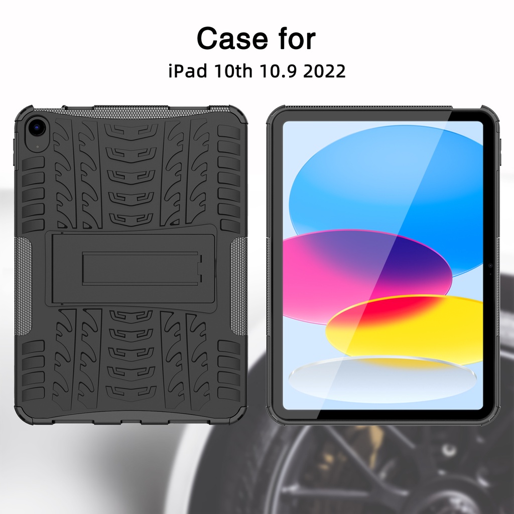 Casing Pelindung iPad 10 (2022) 10.9 &quot;10th Gen 10.9&quot; A2757 A2777 Shockproof Dengan Kickstand