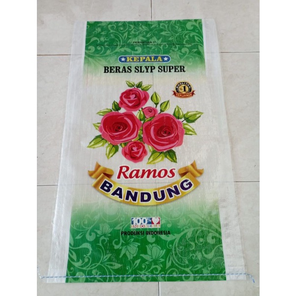 Karung beras Laminasi 25kg cap Ramos bandung