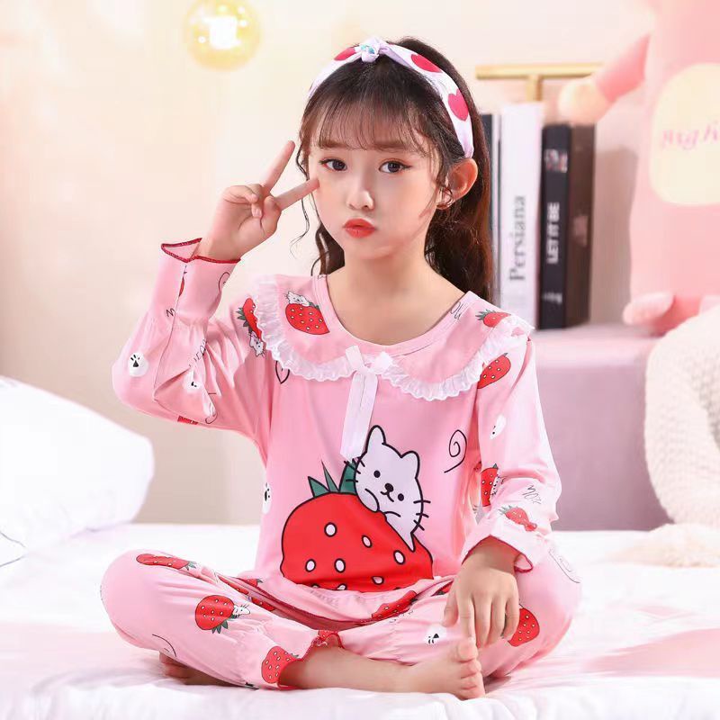 BAJU TIDUR ANAK SETELAN PIYAMA BAYI SET LENGAN PANJANG CELANA PANJANG C7A,B