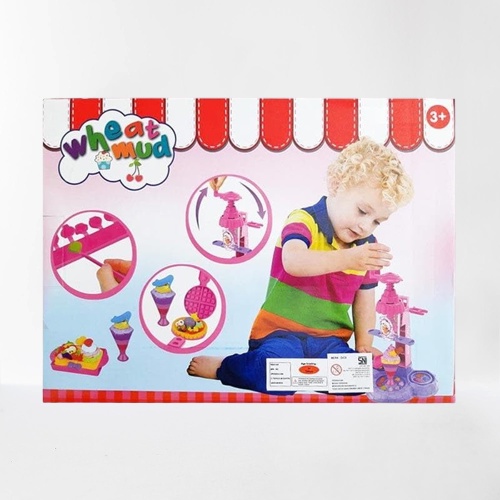 Mainan Lilin Mesin Pembuat Ice Cream - Ice Cream Machine Dough Fun