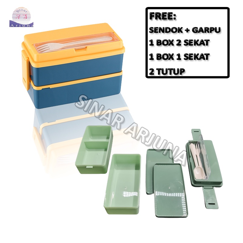 LUNCH BOX SUSUN 2 TINGKAT