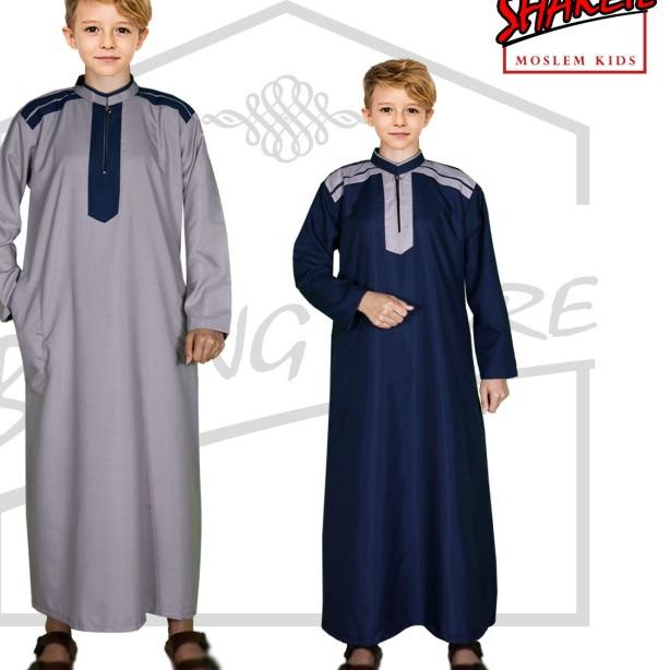 baju gamis anak laki laki / jubah anak laki laki - Putih, 2