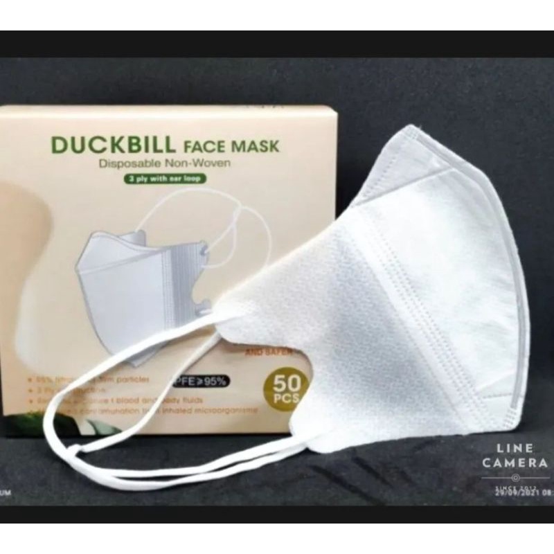 Jual Masker DUCKBILL Y&B CARE HIJAB/HEADLOOP Isi 50pcs | Shopee Indonesia