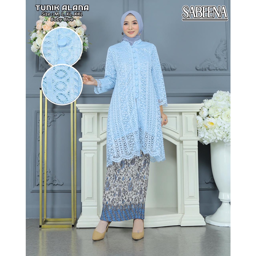 COD MUSTI NEW COLLECTION TUNIK KANCING SERIBU BAWAHAN ROK PLISKET BAHAN BURKAT MALIKA PAKAIAN TRADISIONAL DAN SERAGAMAN BRIDESMAIDS KONDANGAN LAMARAN WISUDA NIKAHAN ATAU ACARA FORMAL LAINNYA ORIGINAL BRAND SUPER CANTIK