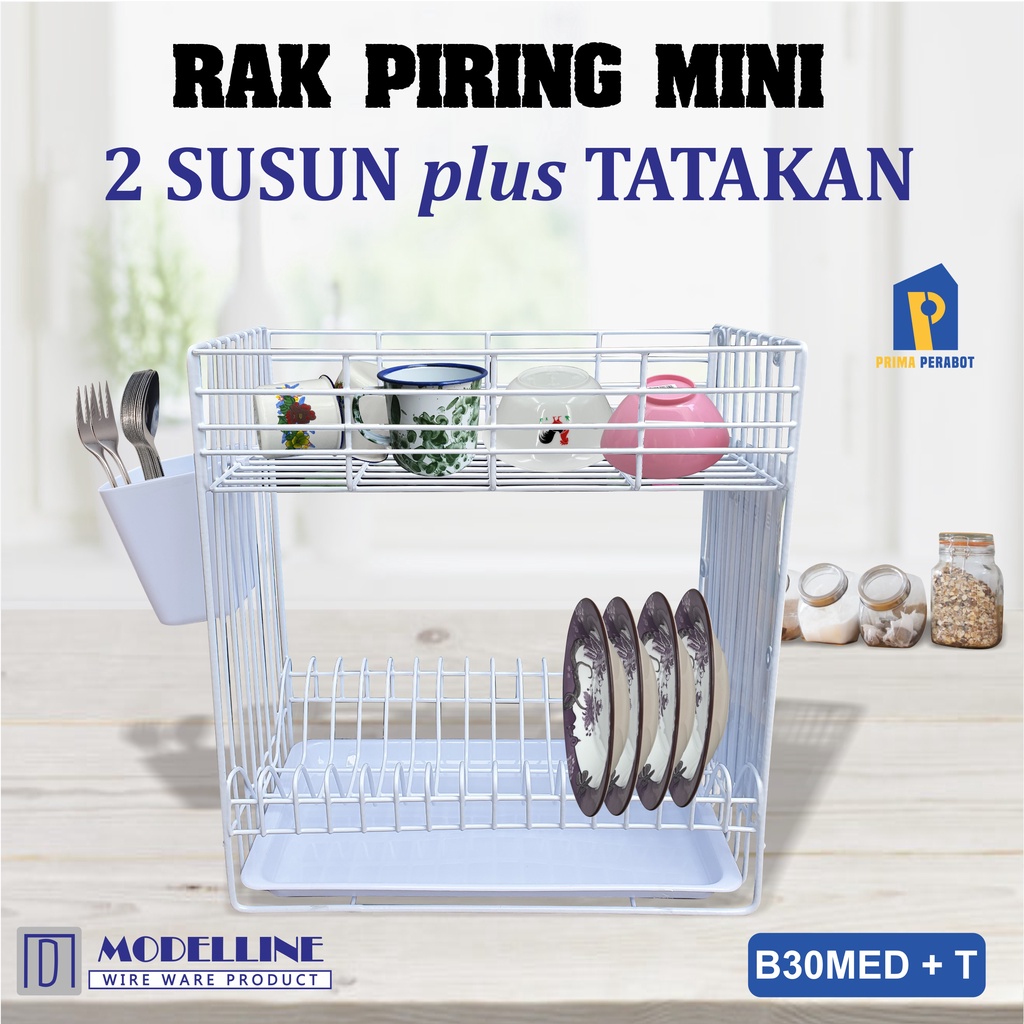 Jual Rak Piring Besi Plus Tatakan Susun Modelline Melin Rack Pb Med T S Shopee Indonesia