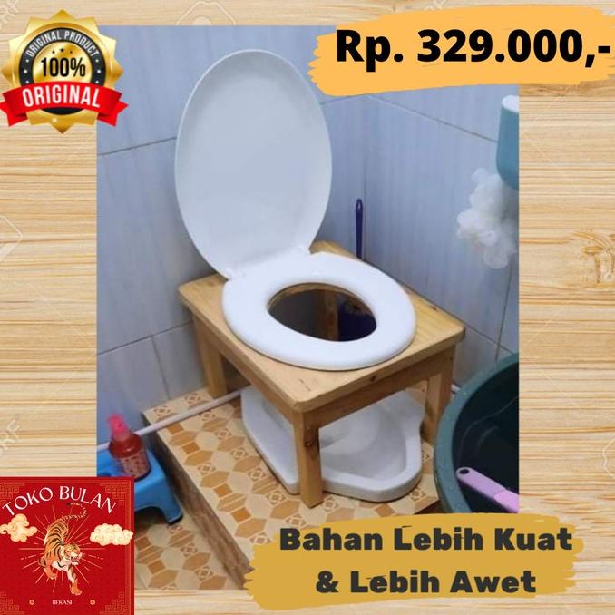 WC TOILET DUDUK KAYU CLOSET WC DUDUK KAYU PORTABLE ALAT BANTU HAMIL SDF5465SD