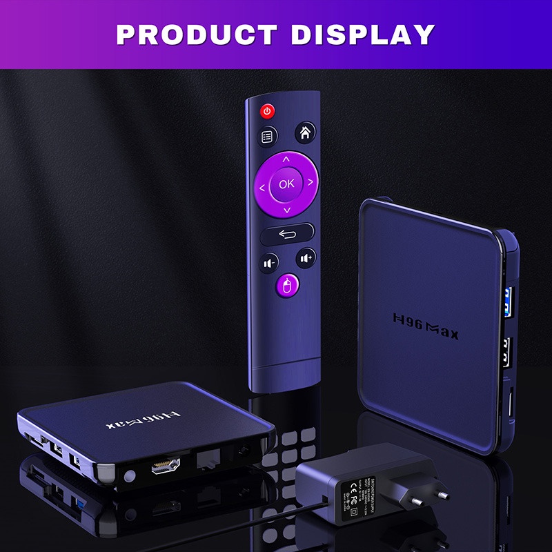 H96 MAX V12 RAM 4GB+64GB Tv Box Android 12 Bluetooth Wifi 4K Dual Wifi