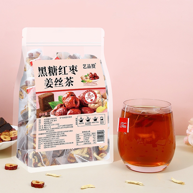 

Dark Brown Sugar Jejube Ginger Tea