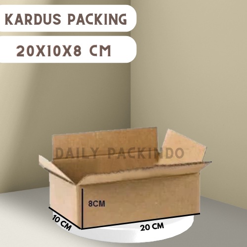 

Kardus/Packing/Dus/Corrugated/Box Ukuran 20x10x8 Cm Baru Polos Tebal Kuat B Flute