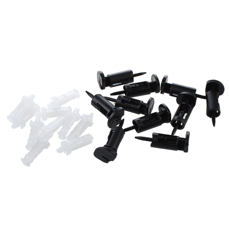 Bt 10PCS Klip Pemasangan Cooler Fan Mount Pin Plastik Push Screw Fastener Untuk Socket Lga775 /1150 /1155 /1156/1366 CPU