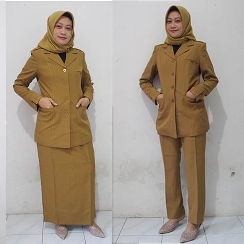 Setelan blazer 965-Seragam Guru dan PNS terbaru-Blazer azkia-Pakaian Kantor dan formal-blazer 2021