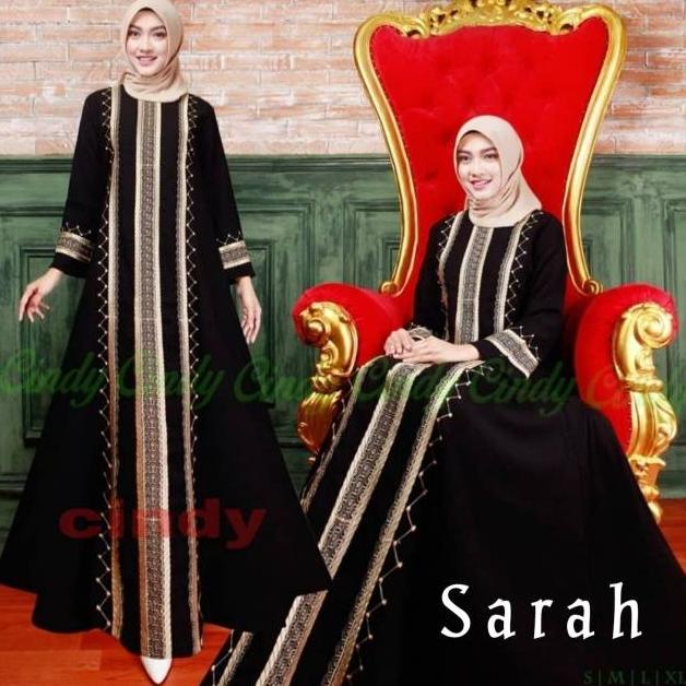 PRODUK- ALMA EXCLUSIVE ABAYA HITAM SARAH .