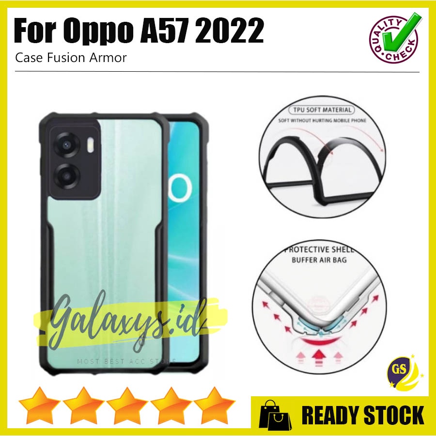 Case Ipaky Bumper Oppo A17 A17K A77S A57 A16E A16K A55 4G 5G REALME C33 NARZO 50 5G 2022 Camera Protection Case Armor Fusion Shockproof Premium Transparan Casing Mika