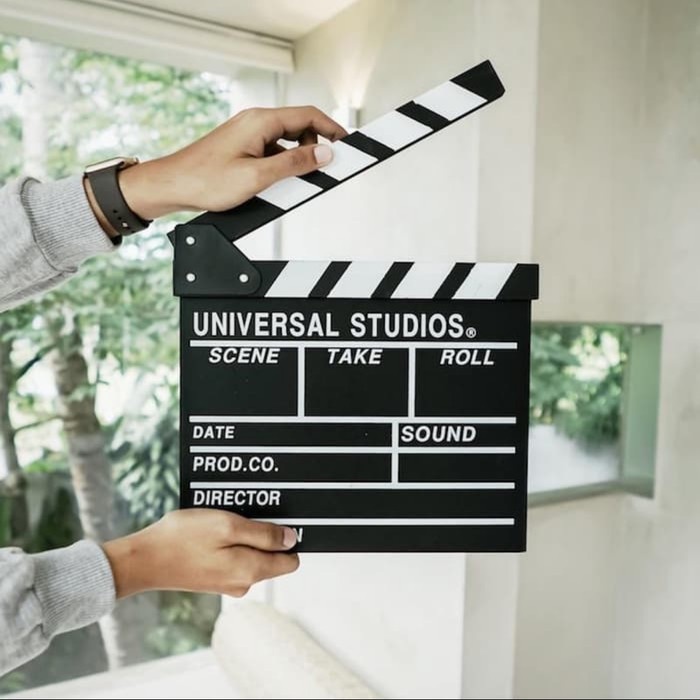 

Papan Tulis Clapper Board Papan Film Sutradara Hiasan Hitam