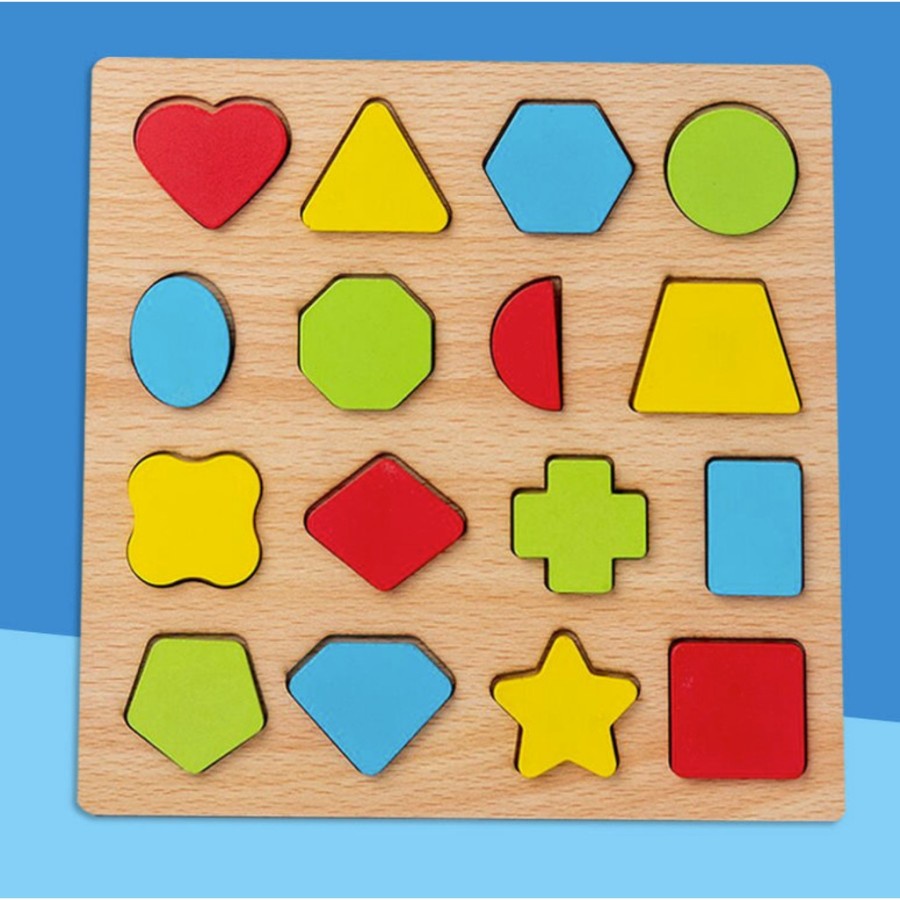 Mainan wooden puzzle huruf anak, Puzzle kayu hurtuf angka bentuk anak