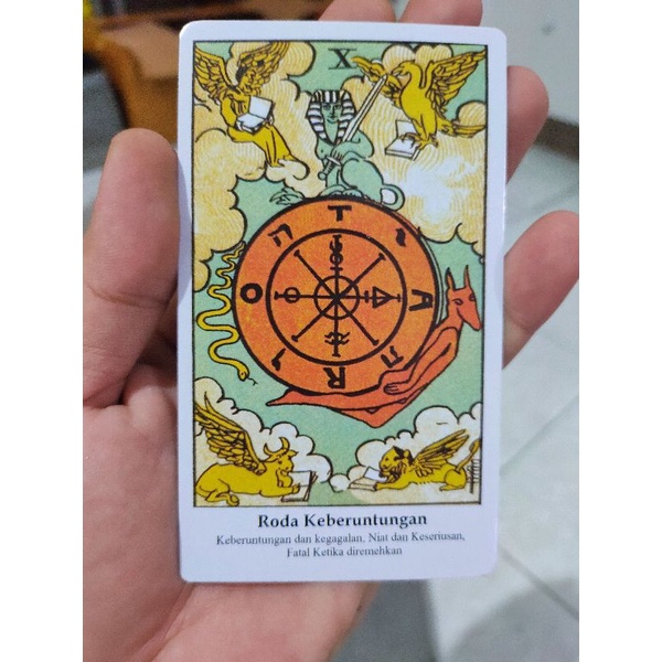 Tarot Rider Bahasa Indonesia 12x7cm lengkap dengan clue