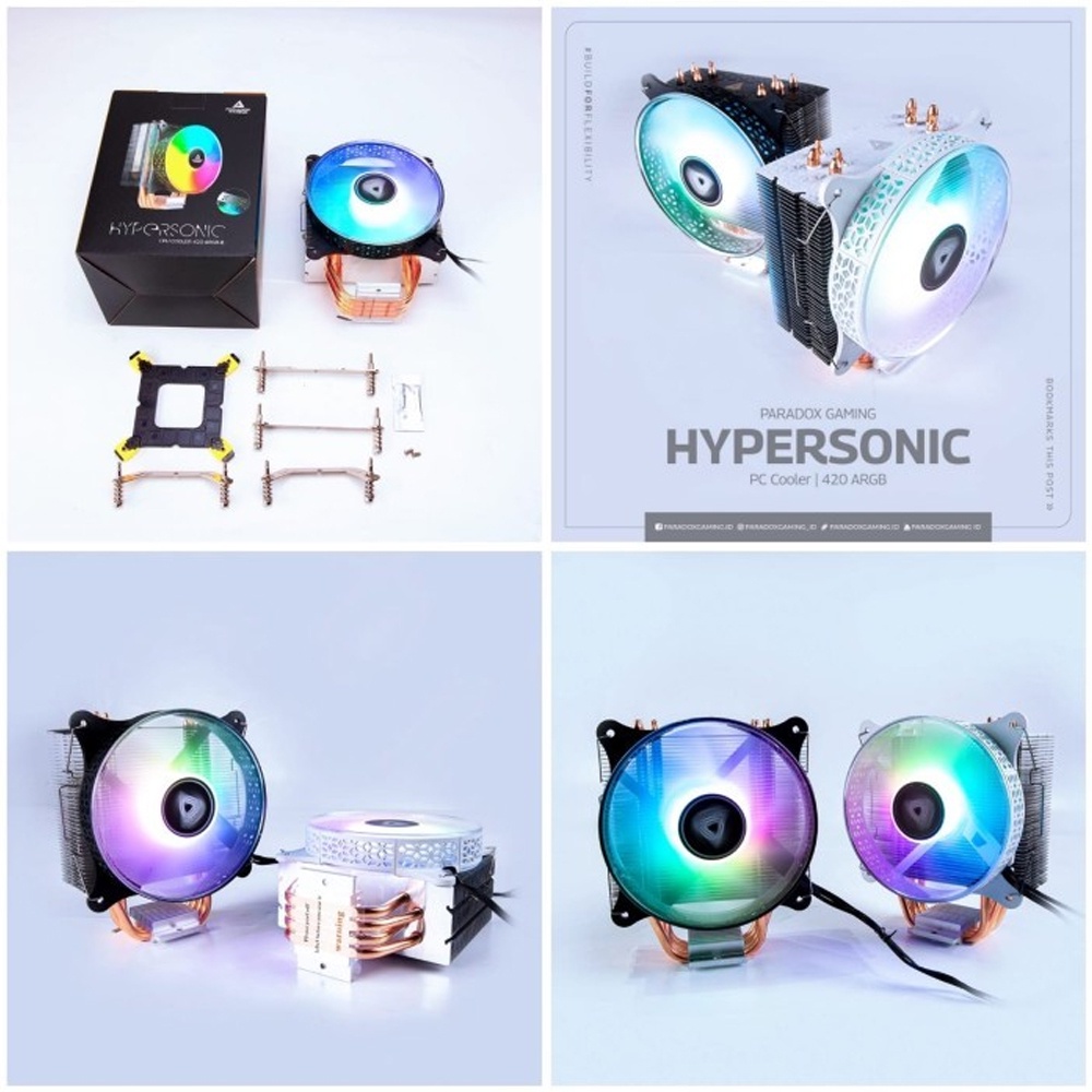Paradox Gaming Hypersonic Cpu Cooler 420 Argb Led Terbaru