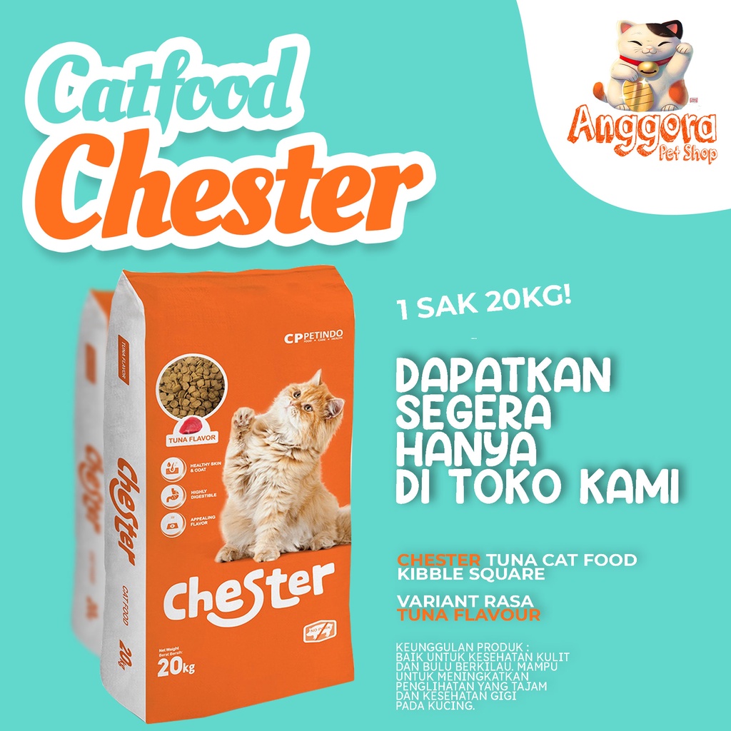 Makanan kucing Chester Tuna Cat Food 20 kg  (EKSPEDISI)