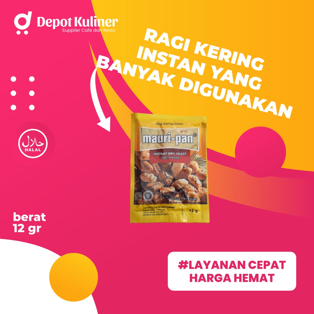 Depot Kuliner - Mauripan Ragi Instan Sachet 12 g