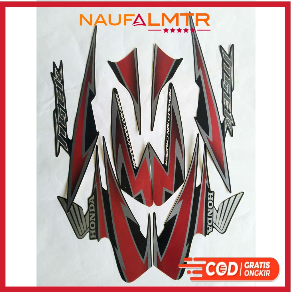 Stiker Striping tiger revo 2012 hitam