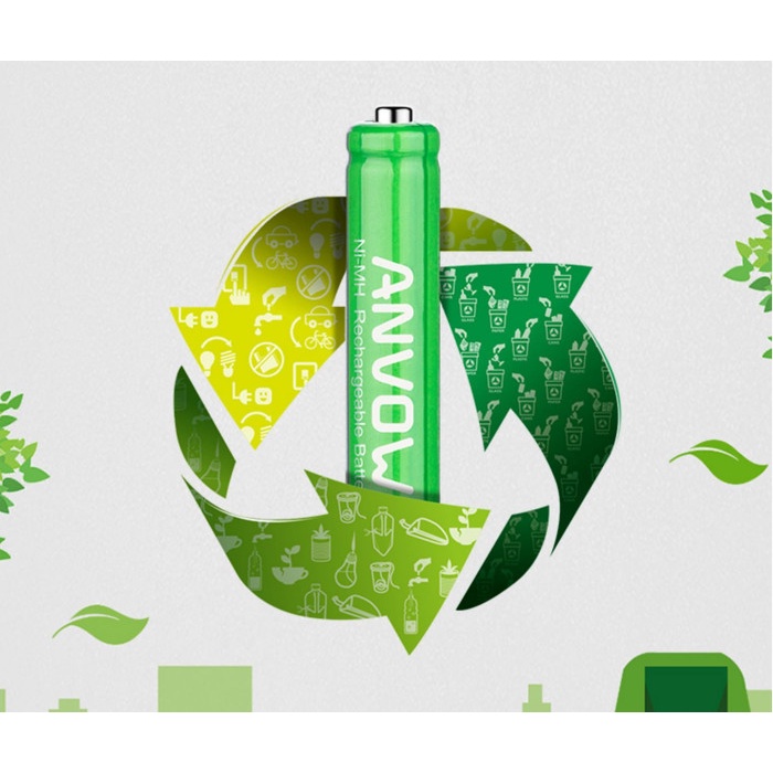 Battery Baterai Batere Aaaa Rechargeable 400 Mah E96 Type Ni-Mh