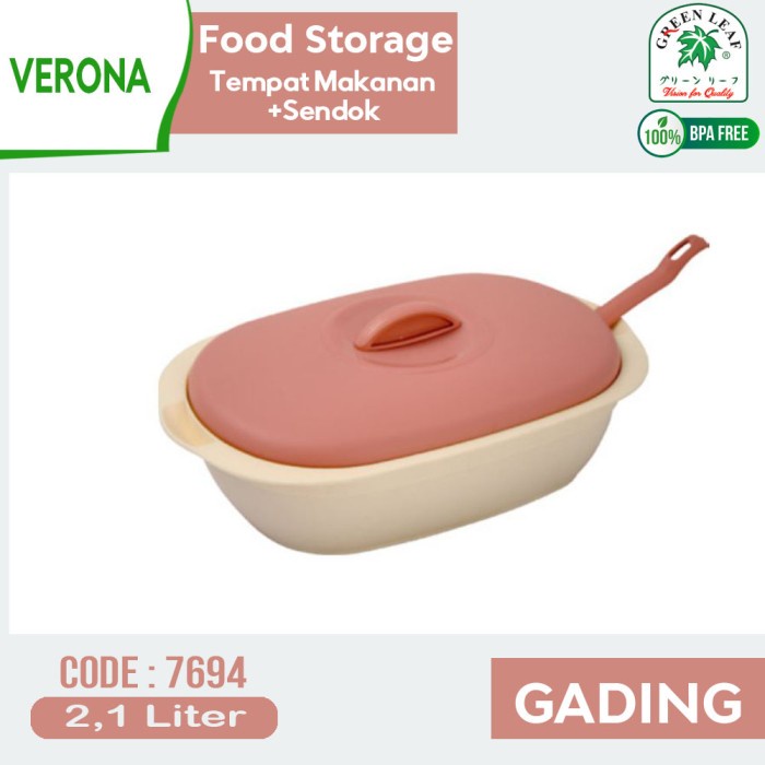 GREEN LEAF Food Storage Verona 2,1 L / VERONA 2.1 LITER / VERONA SET / PRASMANAN / Greenleaf Verona 