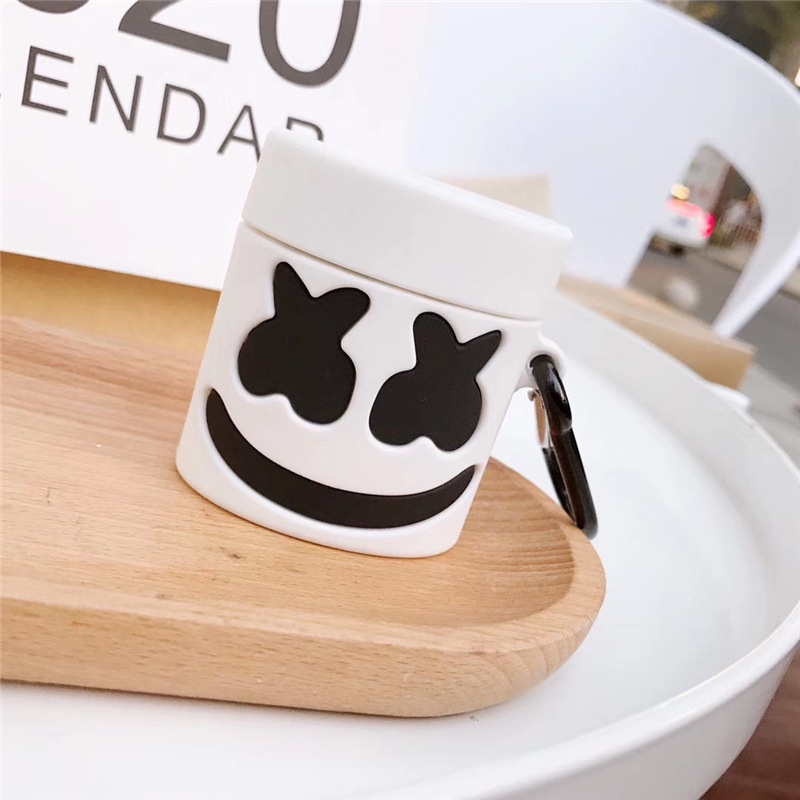 Dj Marshmallow Case Pelindung Earphone Bluetooth TWS Shockproof Untuk Airpods 1 2 3 pro i12 i10 i11 i9s inpods 12 3 i13 pro 3D