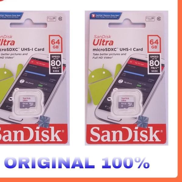 MEMORY CARD MICRO SD SANDISK 64GB ORIGINAL