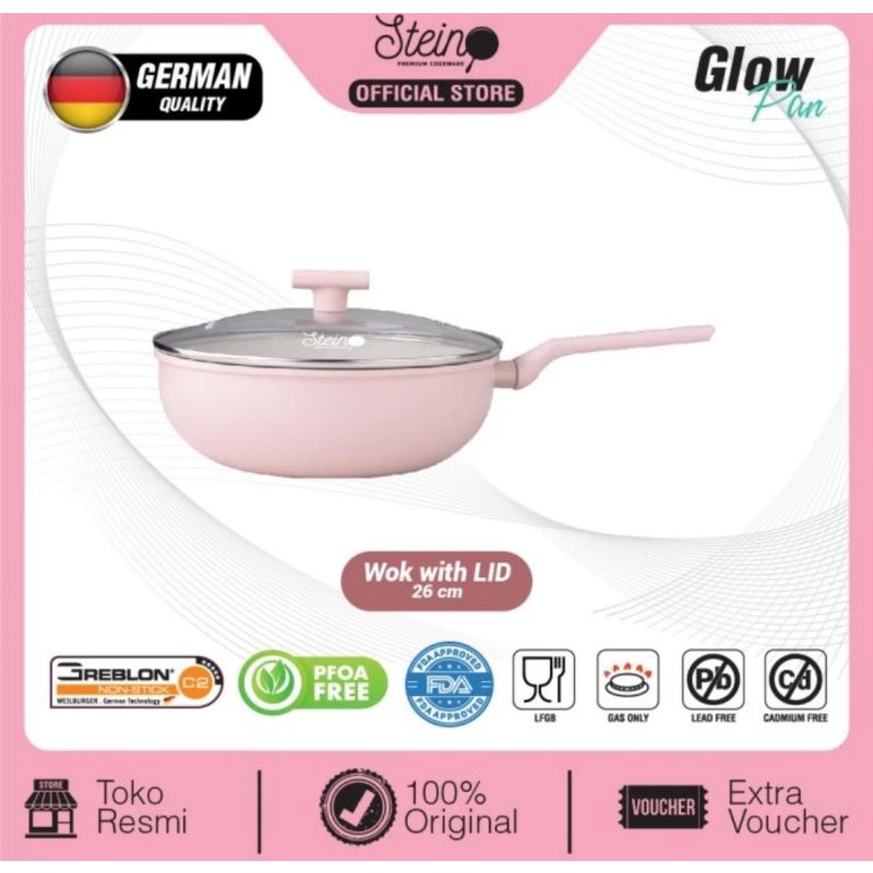 Stein Glow Pan Wok Pan 26 cm / Wok Pan Stein Cookware / Wok Pan