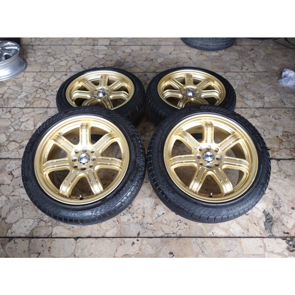 velg hsr siak r17 pcd 4X100/114+ban accelera 205/50r17