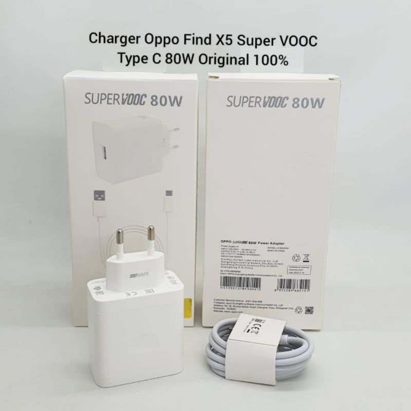 CHARGER OPPO 80W SUPER VOOC USB C FIND X5 / 5 PRO MURAH MERIAH 80W