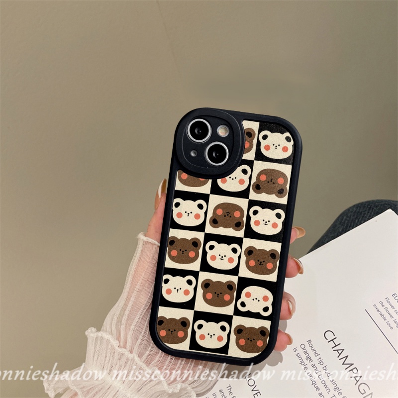 Case Untuk Samsung A14 A03 A04 A04s A12 A32 A03s A53 A73 A23 A13 A52 A50 A22 A50s A71 A30s A02s A21s A52s A51 A33 A11 A20s A72 A31 A10s A20 M23 Kartun Korea Beruang Lucu Soft Cover