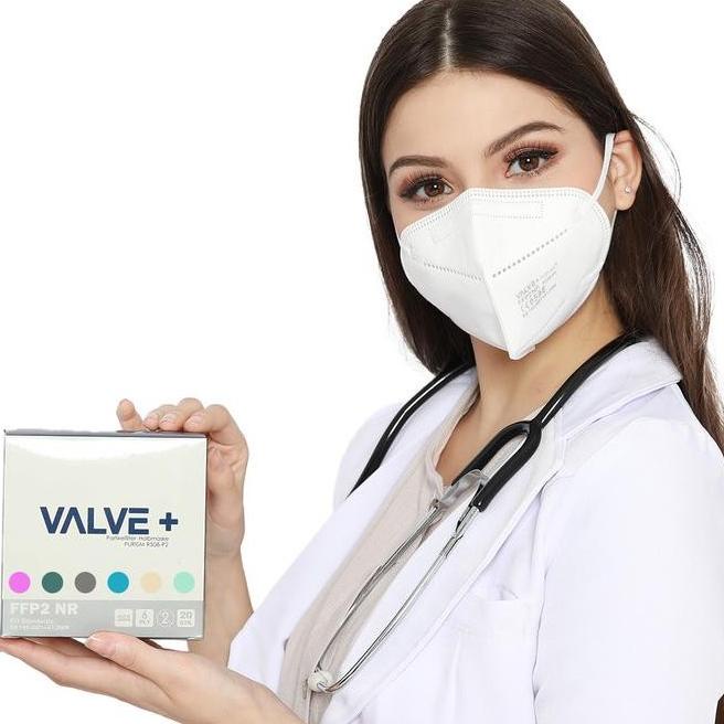 MASKER MEDIS 6PLY VALVEPLUS PURISM FFP2 NR STANDARISASI EROPA BOX20PCS t-doniak Berkualitas