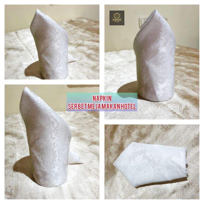 Napkin -Serbet Makan Katun Cotton Hotel Restoran Mewah