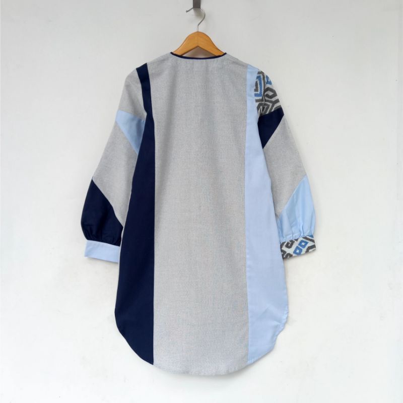 Dress / Tunik Tenun WTP 223 Biru