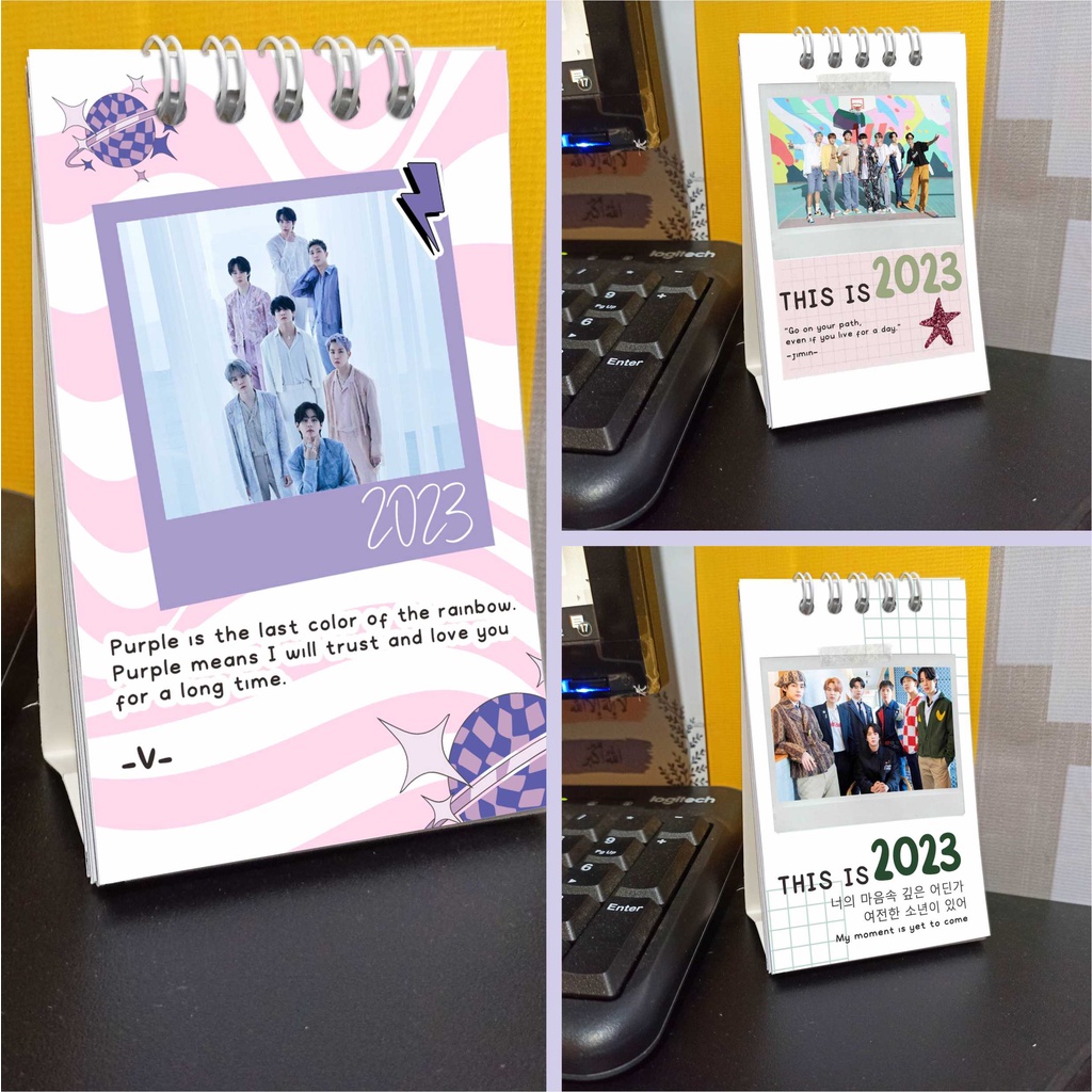 

Kalender meja kerja 2023 BTS Army