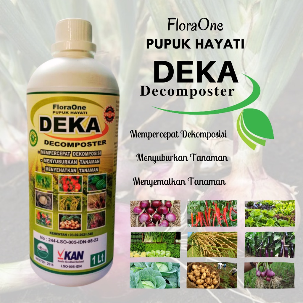 PUPUK DEKA DEKOMPOSER ORGANIK ISI 1L, PENYUBUR TANAH DAN PENGENDALI PENYAKIT TANAMAN